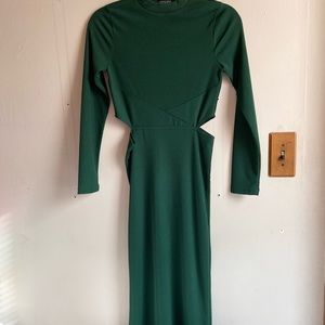 Topshop cut out midi dress